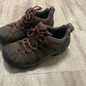 Keen Targhee Brown Leather Waterproof Hiking Shoes Size 7.5